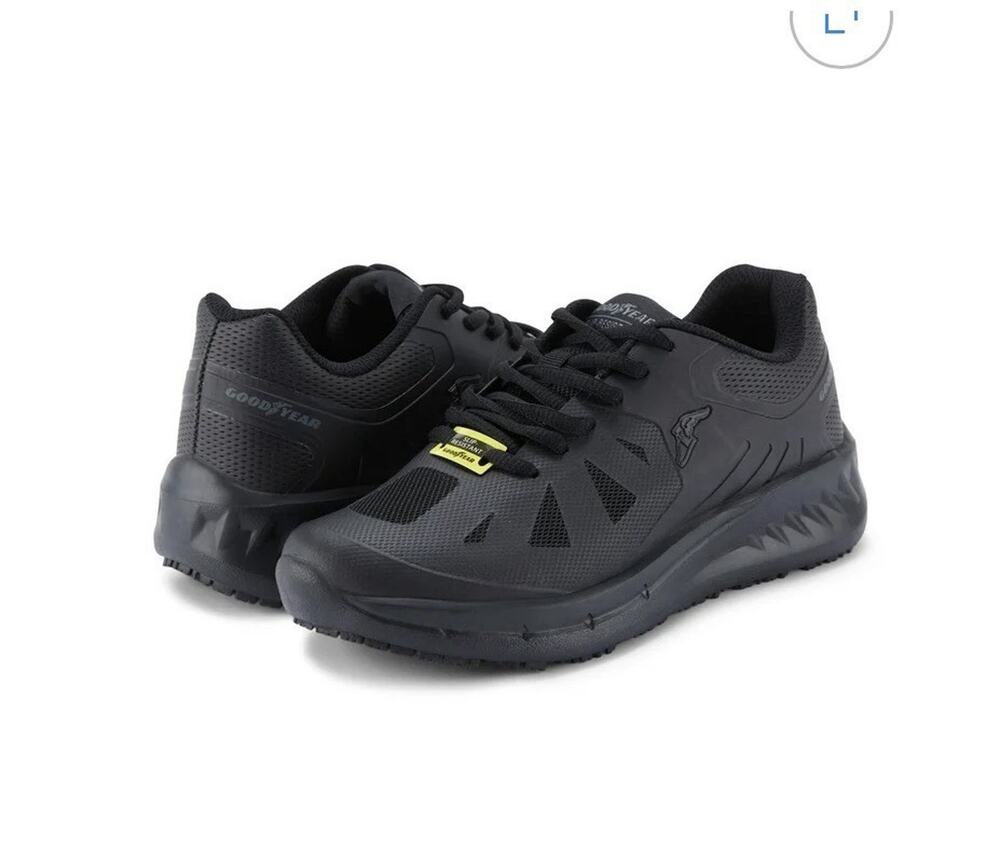 Skechers Goodyear Women's Black Lightweight Slip-Resistant Sneakers